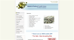 Desktop Screenshot of district6fcu.com