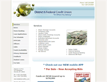 Tablet Screenshot of district6fcu.com